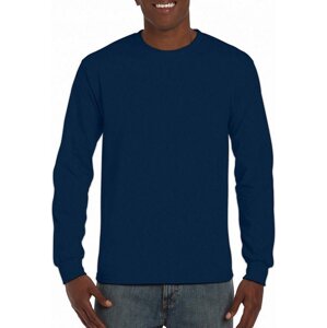 Gildan Pánské bavlněné tričko Hammer s dlouhým rukávem s manžetami 200 g/m Barva: Modrá námořní tmavá, Velikost: 3XL GH400