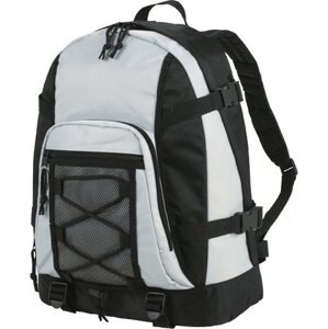Halfar Sportovní batoh se 2 předními kapsami na zip Barva: šedá světlá, Velikost: 30 x 41 x 14 cm HF0780