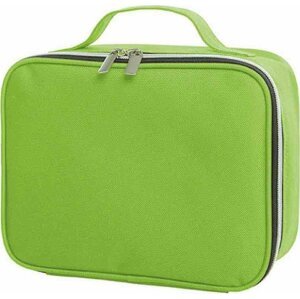 Malý kufřík do ruky se stříbrným zipem Halfar 23 x 8 x 17 cm Barva: Zelená jablková, Velikost: 23 x 8,5 x 17,5 cm HF3059
