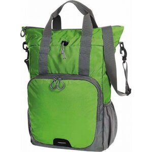 Halfar Praktická elegantní nákupní taška nebo batoh 20 l Barva: Zelená jablková, Velikost: 29,5/42 x 48,5 x 15 cm HF3350