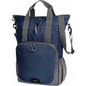 Halfar Praktická elegantní nákupní taška nebo batoh 20 l Barva: modrá námořní, Velikost: 29,5/42 x 48,5 x 15 cm HF3350