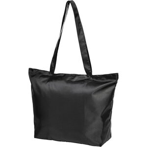 Halfar Skládací nákupní taška na zip 35x50x15 Barva: Černá, Velikost: 50 x 35 x 15 cm HF4016