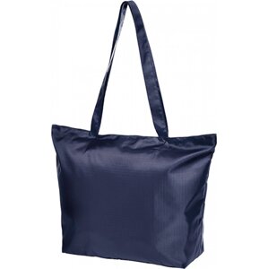 Halfar Skládací nákupní taška na zip 35x50x15 Barva: modrá námořní, Velikost: 50 x 35 x 15 cm HF4016
