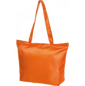 Halfar Skládací nákupní taška na zip 35x50x15 Barva: Oranžová, Velikost: 50 x 35 x 15 cm HF4016