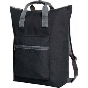 Halfar Skládací nákupní batoh se všemi oddíly na zip 23 l Barva: Černá, Velikost: 41 x 43 x 13 cm HF15016