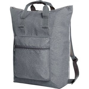 Halfar Skládací nákupní batoh se všemi oddíly na zip 23 l Barva: šedá světlá, Velikost: 41 x 43 x 13 cm HF15016