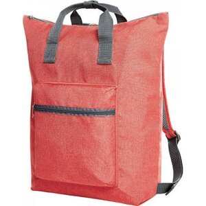 Halfar Skládací nákupní batoh se všemi oddíly na zip 23 l Barva: Červená, Velikost: 41 x 43 x 13 cm HF15016