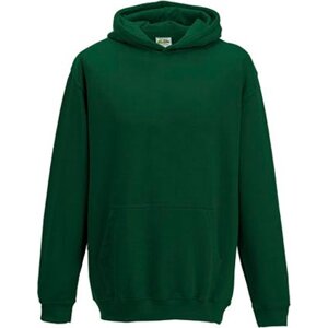 Just Hoods Dětská klokánka s dvojitou kapucí 80% bavlna Barva: Zelená lahvová, Velikost: 12/13 (XL) JH001K