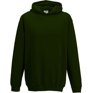 Just Hoods Dětská klokánka s dvojitou kapucí 80% bavlna Barva: Zelená lesní, Velikost: 12/13 (XL) JH001K