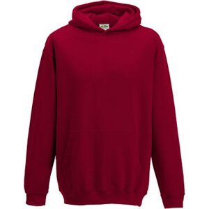 Just Hoods Dětská klokánka s dvojitou kapucí 80% bavlna Barva: červená chilli, Velikost: 12/13 (XL) JH001K