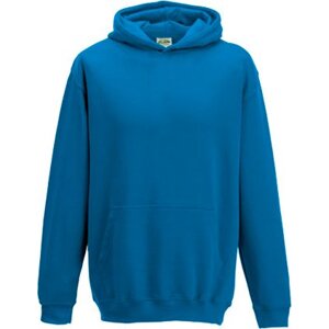 Just Hoods Dětská klokánka s dvojitou kapucí 80% bavlna Barva: modrá safírová, Velikost: 12/13 (XL) JH001K