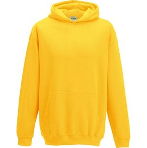 Just Hoods Dětská klokánka s dvojitou kapucí 80% bavlna Barva: žlutá sluneční, Velikost: 1/2 (XXS) JH001K