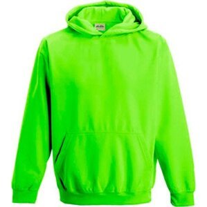Dětská zářivá mikina Just Hoods Barva: zelená electric, Velikost: 3/4 (XS) JH004K