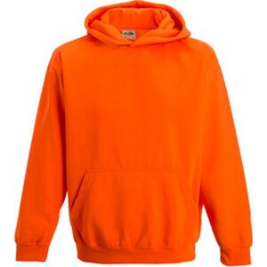 Dětská zářivá mikina Just Hoods Barva: Oranžová, Velikost: 7/8 (M) JH004K