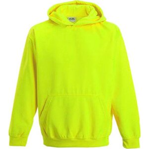 Dětská zářivá mikina Just Hoods Barva: Žlutá, Velikost: 3/4 (XS) JH004K
