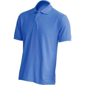 JHK Pánská bavlněná piqué polokošile v rovném střihu Barva: modrá azurová, Velikost: XL JHK510