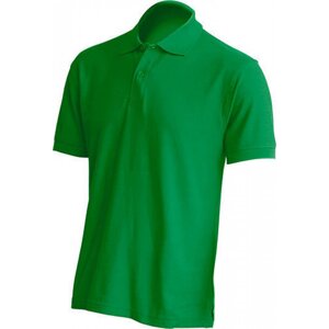JHK Pánská bavlněná piqué polokošile v rovném střihu Barva: zelená výrazná, Velikost: L JHK510