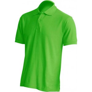 JHK Pánská bavlněná piqué polokošile v rovném střihu Barva: Limetková zelená, Velikost: M JHK510