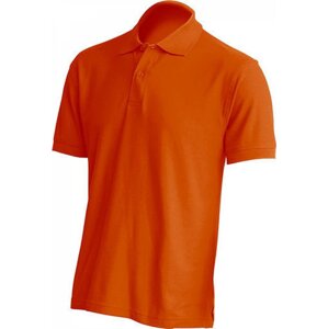 JHK Pánská bavlněná piqué polokošile v rovném střihu Barva: Oranžová, Velikost: S JHK510