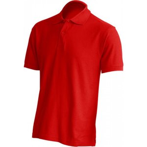 JHK Pánská bavlněná piqué polokošile v rovném střihu Barva: Červená, Velikost: S JHK510