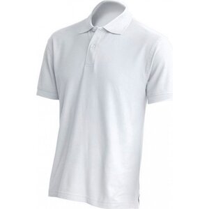 JHK Pánská bavlněná piqué polokošile v rovném střihu Barva: Bílá, Velikost: XL JHK510