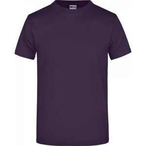 James & Nicholson Pánské základní triko ve vysoké gramáži 180 g/m bez bočních švů Barva: fialová lilková, Velikost: 3XL JN002