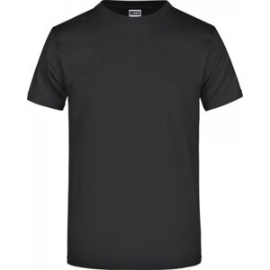 James & Nicholson Pánské základní triko ve vysoké gramáži 180 g/m bez bočních švů Barva: Černá, Velikost: 3XL JN002