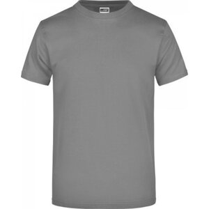 James & Nicholson Pánské základní triko ve vysoké gramáži 180 g/m bez bočních švů Barva: šedá tmavá, Velikost: 3XL JN002