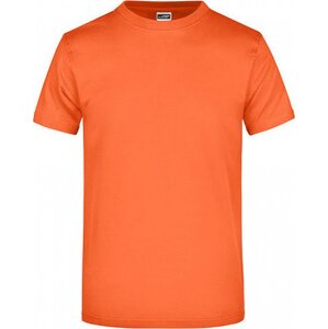 James & Nicholson Pánské základní triko ve vysoké gramáži 180 g/m bez bočních švů Barva: oranžová tmavá, Velikost: 3XL JN002