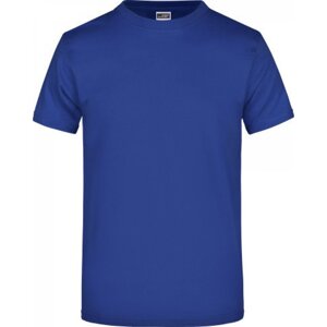 James & Nicholson Pánské základní triko ve vysoké gramáži 180 g/m bez bočních švů Barva: modrá tmavá královská, Velikost: L JN002