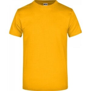 James & Nicholson Pánské základní triko ve vysoké gramáži 180 g/m bez bočních švů Barva: žlutá zlatá, Velikost: 3XL JN002