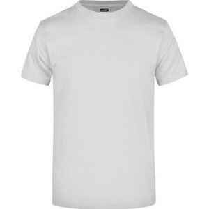James & Nicholson Pánské základní triko ve vysoké gramáži 180 g/m bez bočních švů Barva: šedá světlá, Velikost: L JN002