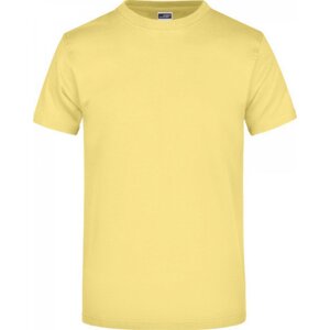 James & Nicholson Pánské základní triko ve vysoké gramáži 180 g/m bez bočních švů Barva: žlutá světlá, Velikost: L JN002