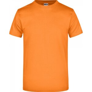 James & Nicholson Pánské základní triko ve vysoké gramáži 180 g/m bez bočních švů Barva: Oranžová, Velikost: 3XL JN002