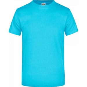 James & Nicholson Pánské základní triko ve vysoké gramáži 180 g/m bez bočních švů Barva: modrá azurová, Velikost: 3XL JN002