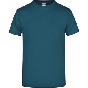 James & Nicholson Pánské základní triko ve vysoké gramáži 180 g/m bez bočních švů Barva: modrá tmavá petrolejová, Velikost: 3XL JN002