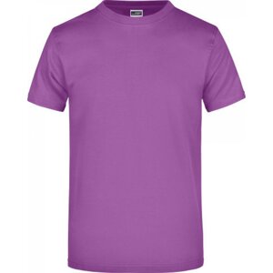 James & Nicholson Pánské základní triko ve vysoké gramáži 180 g/m bez bočních švů Barva: Fialová, Velikost: 3XL JN002