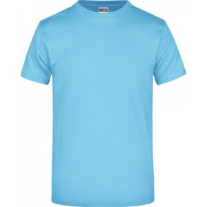 James & Nicholson Pánské základní triko ve vysoké gramáži 180 g/m bez bočních švů Barva: modrá nebeská, Velikost: 3XL JN002