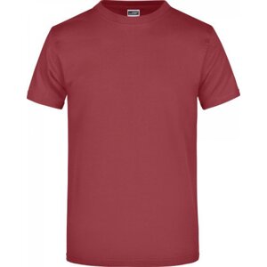 James & Nicholson Pánské základní triko ve vysoké gramáži 180 g/m bez bočních švů Barva: Červená vínová, Velikost: 3XL JN002