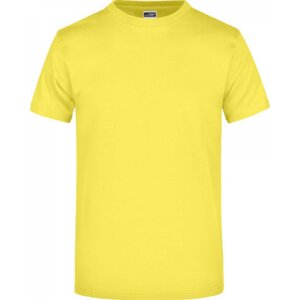 James & Nicholson Pánské základní triko ve vysoké gramáži 180 g/m bez bočních švů Barva: Žlutá, Velikost: L JN002
