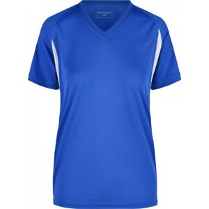 James & Nicholson Dámské běžecké kontrastní tričko James and Nicholson Barva: modrá královská - bílá, Velikost: L JN316