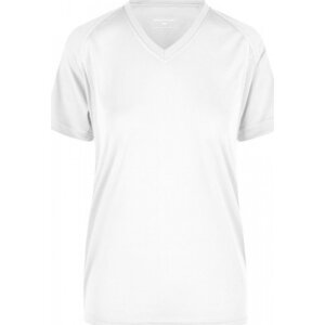 James & Nicholson Dámské běžecké kontrastní tričko James and Nicholson Barva: bílá - bílá, Velikost: M JN316