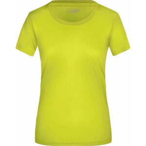 James & Nicholson Dámské funkční triko pro sport a volný čas Barva: žlutá reflexní, Velikost: 3XL JN357