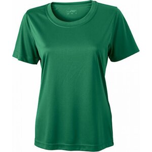 James & Nicholson Dámské funkční triko pro sport a volný čas Barva: Zelená, Velikost: L JN357