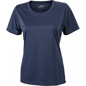 James & Nicholson Dámské funkční triko pro sport a volný čas Barva: modrá námořní, Velikost: XL JN357