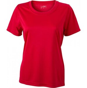James & Nicholson Dámské funkční triko pro sport a volný čas Barva: Červená, Velikost: L JN357