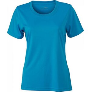 James & Nicholson Dámské funkční triko pro sport a volný čas Barva: modrá tyrkysová, Velikost: 3XL JN357