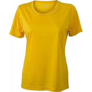 James & Nicholson Dámské funkční triko pro sport a volný čas Barva: Žlutá, Velikost: 3XL JN357