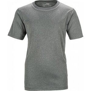 James & Nicholson Rychleschnoucí funkční dětské tričko Barva: melange tmavý, Velikost: M JN358K