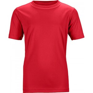 James & Nicholson Rychleschnoucí funkční dětské tričko Barva: Červená, Velikost: L JN358K